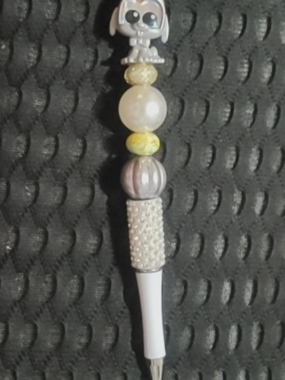 Handmade beaded focal pen Disney Doorables Pluto Disney100 Celebration